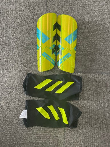 Used Adidas GHOST PRO Soccer Shin Guards Adult Yellow MD 11614-S000224230