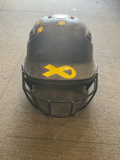 Used Rawlings BATTING HELMET Batting Helmet w/Mask Black M/L 11614-S000224217