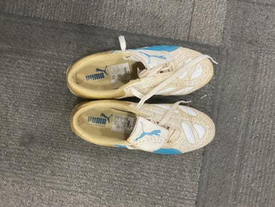 Used Puma Soccer Cleats White Senior 7.5 11614-S000223912