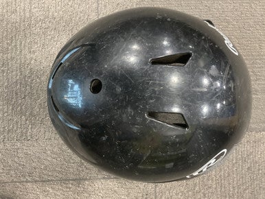 Used Rawlings BLACK YOUTH HELMET Batting Helmet No Mask Black MD 11614-S000223907