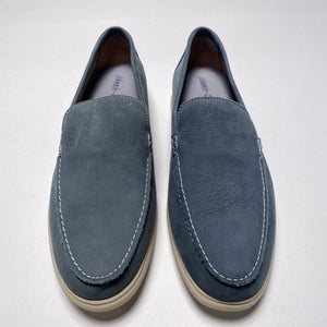 Johnnie-O Malibu Suede Slip-On Shoes Blue Men's SZ 11.5 (M29719)