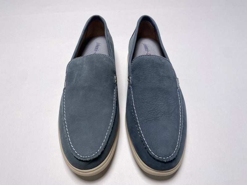 Johnnie-O Malibu Suede Slip-On Shoes Blue Men's SZ 11.5 (M29719)