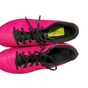 Used Nike TIEMPO Soccer Cleats Pink Junior 04 11613-S000170903