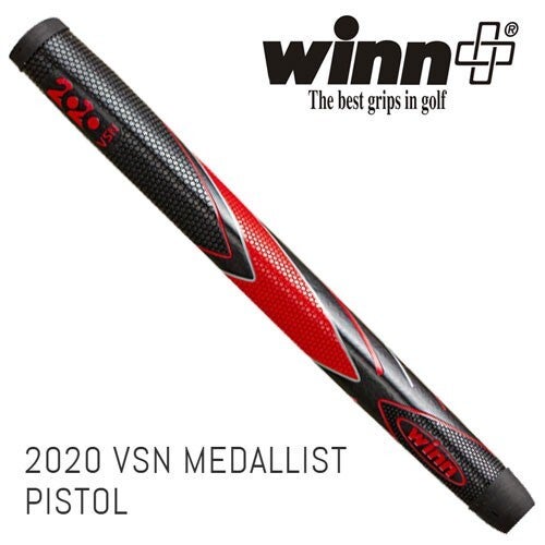 Winn Excel VSN Medallist Red/Black Standard Pistol Putter Grip M8WV-BRD