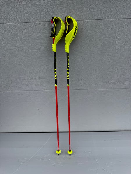 50in (125cm) Leki SL poles with gate guards