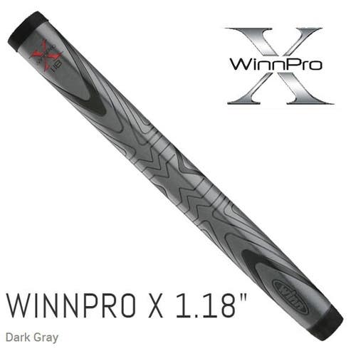 Winn Pro X 1.18" Dark Gray Putter Grip Slightly larger than a Winn Midsize
