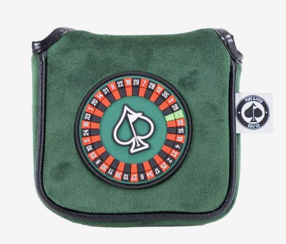 Pins & Aces Roulette Mallet Putter Headcover (Green) Golf 2025 NEW