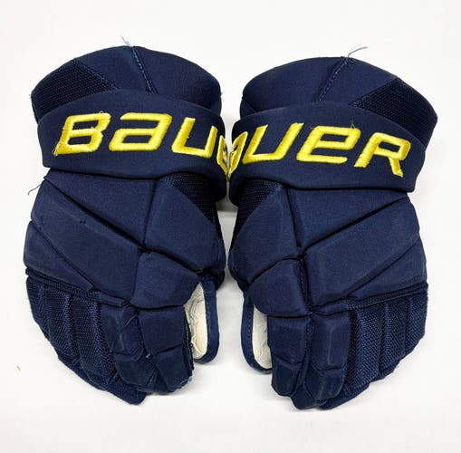 14” Bauer Vapor Hyperlite Pro Stock Gloves - Maize + Blue