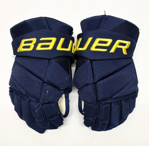 14” Bauer Vapor Hyperlite Pro Stock Gloves - Maize + Blue
