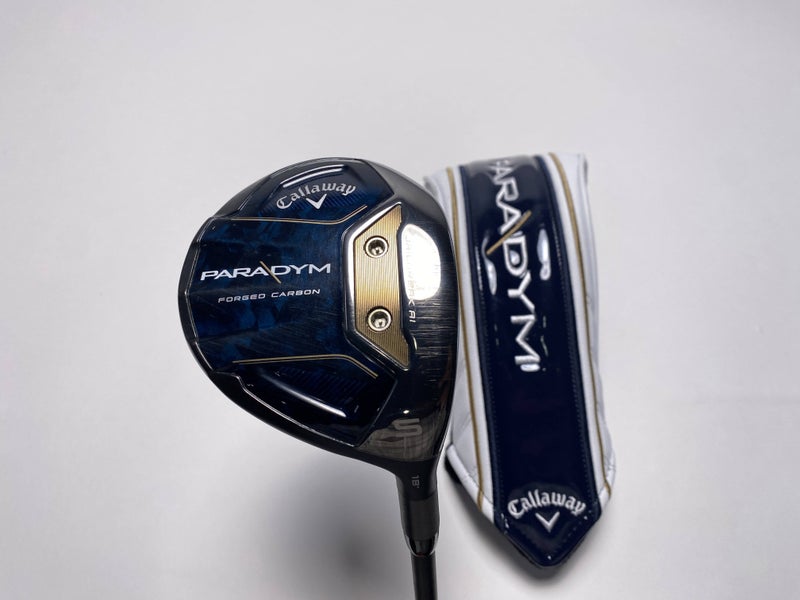 Callaway Paradym 5 Fairway Wood 18* Fujikura Motore X F3 7-S Stiff RH HC