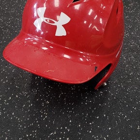 Used Under Armour UABH-100/D Batting Helmet No Mask Red SM 11849-S000033192