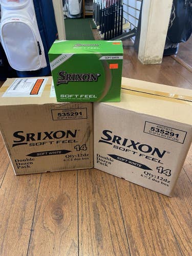 New Srixon Soft Feel Golf Balls 24 Pack / 12 - 24 Packs Total .