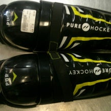 Used PURE HOCKEY SG Junior Shin Guards Black 12" 11868-S000066357