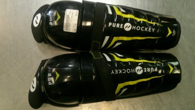 Used PURE HOCKEY SG Junior Shin Guards Black 12" 11868-S000066357
