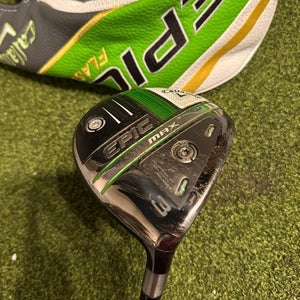 Callaway Epic Max 3 15* Fairway Wood, Hzruds Smoke im10 Regular Flex, RH