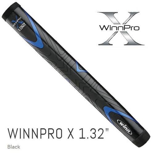 Winn Pro X 1.32" Black Putter Grip Slightly smaller than a Winn Jumbo grip
