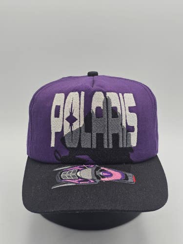 Vintage Polaris Snowmobile 1990s K Products Winter Racing Promo Hat Snapback