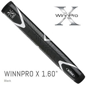 Winn Pro X 1.60" Black Putter Grip The extreme oversized design