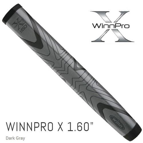 Winn Pro X 1.60" Dark Gray Putter Grip The extreme oversized design