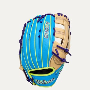 New A2000 SKYBLU/YLW LHT 12.5IN WINTER 2025 BASEBALL GLOVE 11834-WILWBW104007125