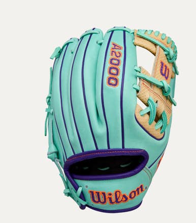 New SEAFOAM/BLONDE RHT 11.5IN A2000 WINTER 2025  BASEBALL GLOVE 11834-WILWBW103937115