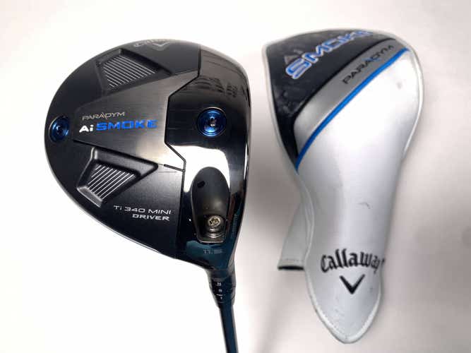 Callaway Paradym Ai Smoke Ti 340 Mini Driver 11.5* Denali Blue 5.5 Regular RH HC
