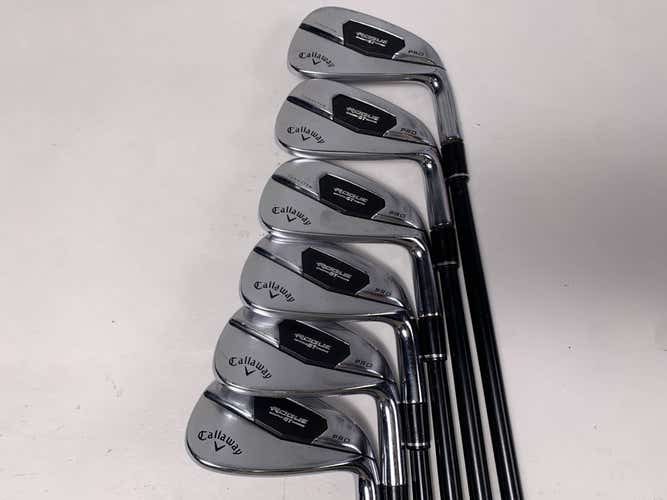 Callaway Rogue ST Pro Iron Set 5-PW Dynamic Gold S300 Black 105g Stiff RH