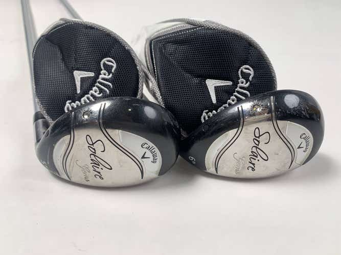 Callaway Solaire Gems 5 & 6 Hybrid Set 25* 28* Solaire Ladies Graphite RH HC