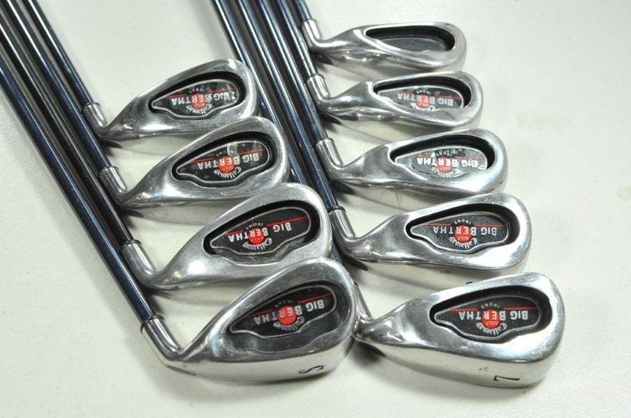 Callaway Big Bertha 2004 3-10,SW Iron Set Regular Flex RH 75g Graphite # 205186