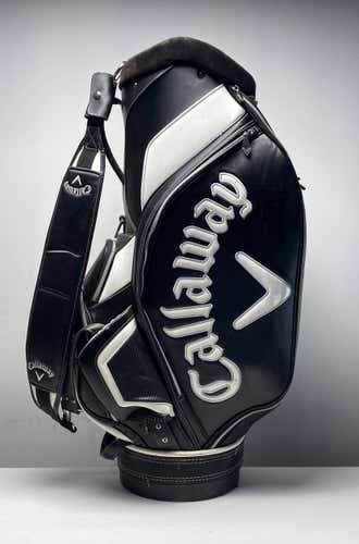 Callaway Staff Bag Trial Set Staff Bag Black 6-Way Divide Single Strap Golf Bag