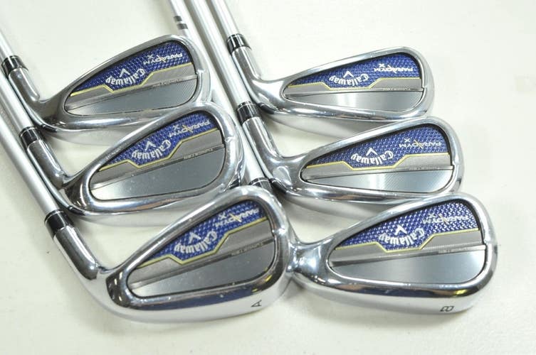 Callaway Paradym X 6-PW,AW Iron Set Senior Flex RH Ascent 50g Graphite  # 205183