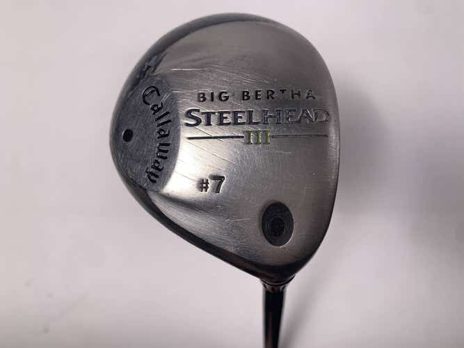 Callaway Steelhead III 7 Fairway Wood 21* System III Firm Graphite Mens RH