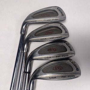 Callaway S2H2 Iron Set 7-PW True Temper Memphis "10" Stiff Steel Mens LH