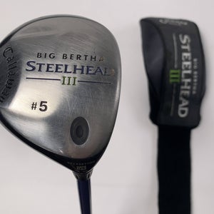 Callaway Steelhead III 5 Fairway Wood 18* System III Ladies Graphite RH HC