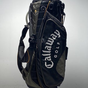Callaway Warbird Stand Bag Black/Grey/Yellow 7-Way Divide Dual Strap Golf Bag