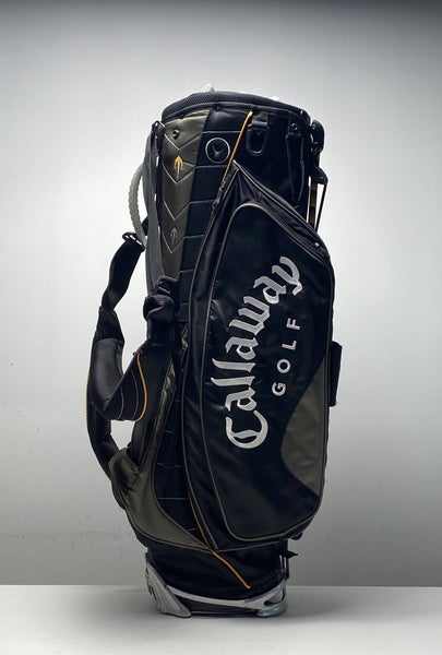 Callaway Warbird Stand Bag Black/Grey/Yellow 7-Way Divide Dual Strap Golf Bag