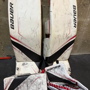 XL Bauer Supreme 2S Pro Goalie Leg Pads Pro Stock (Used)