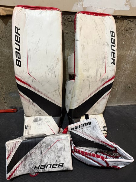 XL Bauer Supreme 2S Pro Goalie Leg Pads Pro Stock (Used)