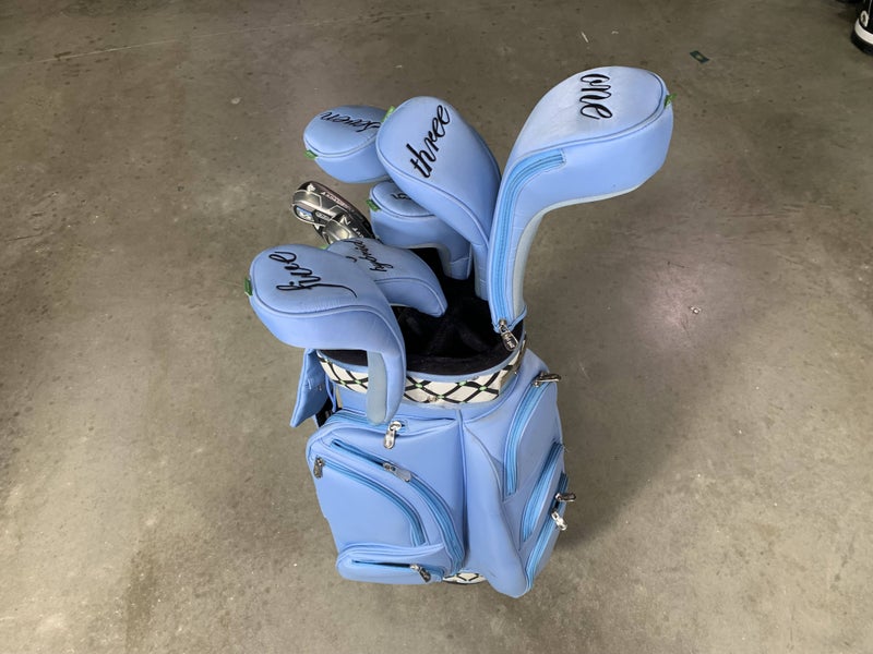 Adams Idea Tech V3 Hybrid Driver 3W 5W 7W 6H 7-PW SW Putter Ladies RH HC + Bag