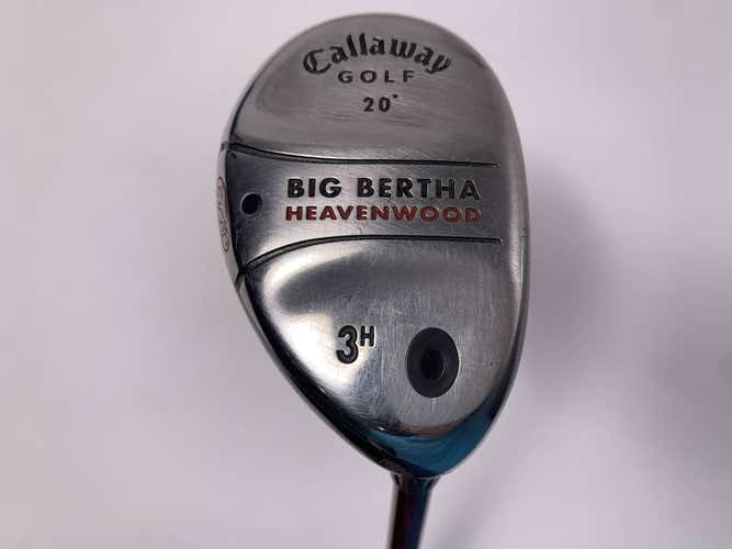 Callaway Big Bertha Heavenwood 3 Hybrid 20* RCH 75w Firm Graphite Mens RH