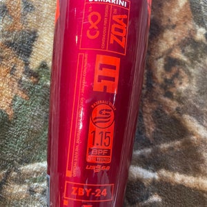 Shaved and Rolled 2024 DeMarini Zoa Composite USSSA Certified Bat (-11) 16 oz 27" (Used)