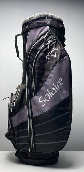Callaway Solaire Womens Cart Bag Black/Purple 6Way Divide Single Strap Golf Bag