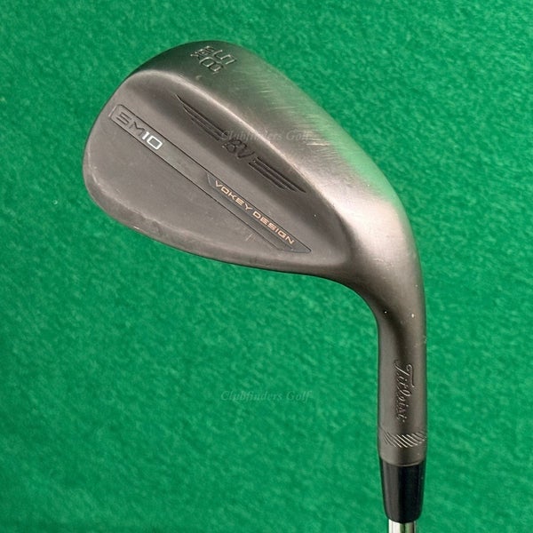 Titleist Vokey SM10 Jet Black 58-6K 58 Lob Wedge Vokey Design Steel Wedge Flex