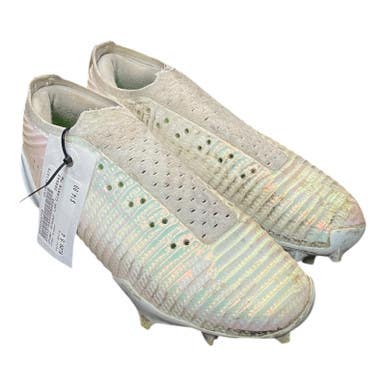 Used Under Armour LAX Cleats Mens White Senior 4 11375-S000368729