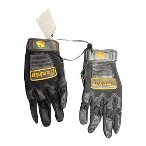 Used Franklin BB/SB Batting Gloves Black MD 11375-S000368702