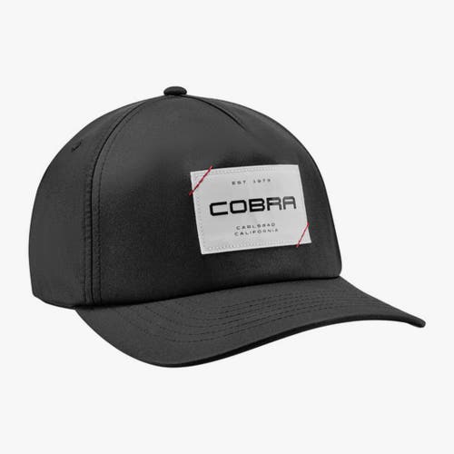 NEW Cobra EST Black Adjustable Snapback Golf Hat/Cap