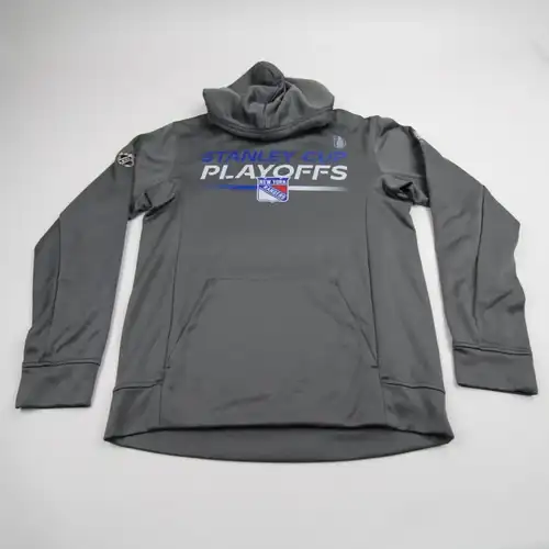 Jake Leschyshyn 15 New York Rangers Fanatics Authentic Pro Hoodie Player Used M