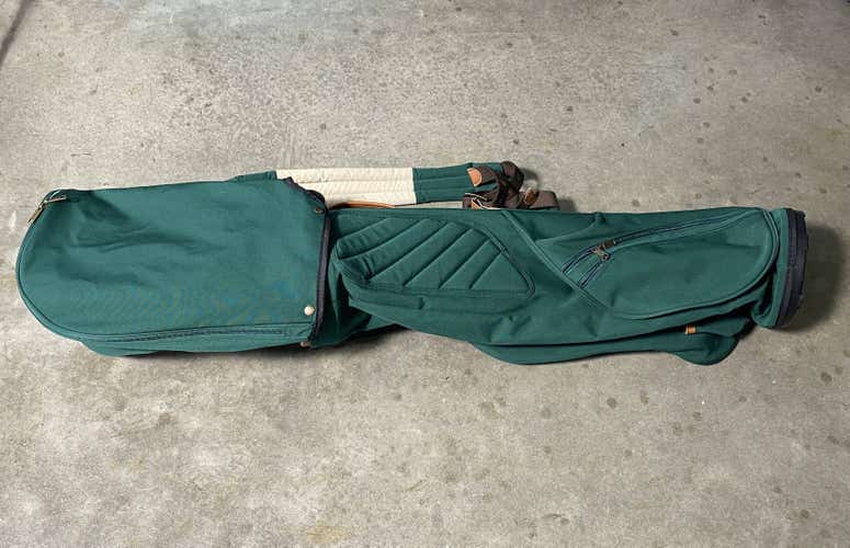 Shapland Sunday Bag Carry Bag Green 4-Way Divide Dual Strap Golf Bag