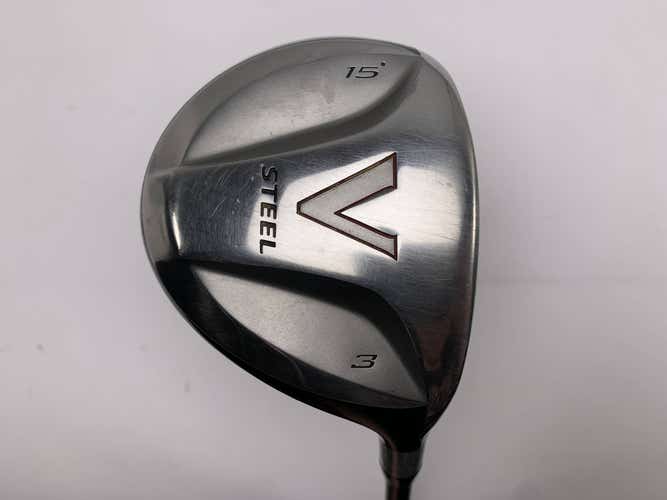 TaylorMade V Steel 3 Fairway Wood 15* MAS2 Regular Graphite Mens RH