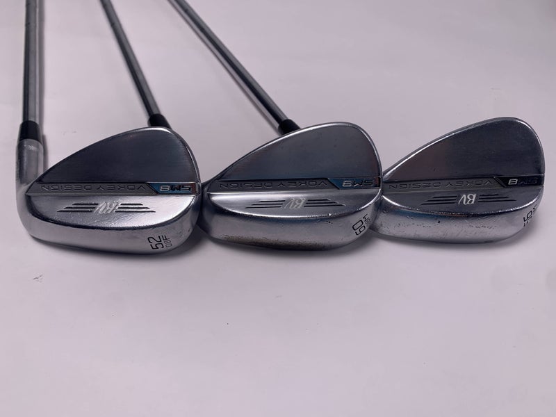 Titleist Vokey SM8 Tour Chrome Wedge Set 52* 6 | 56* 8 | 60* 8 Wedge Mens RH